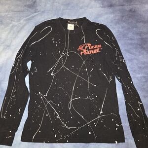 Disney Black Tee with Subtle White Logo